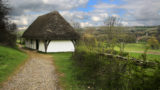 A thatched building