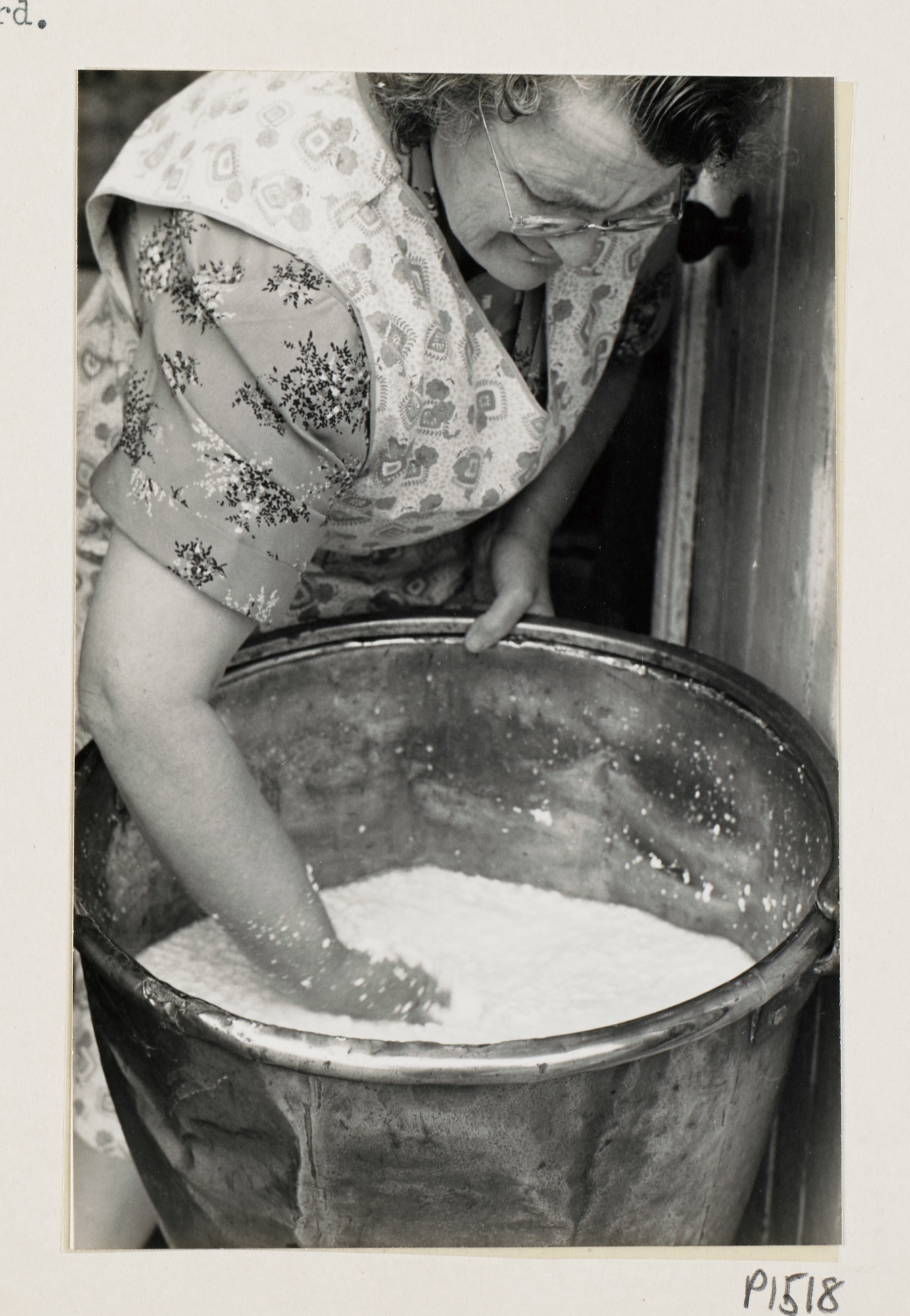 A person and a large bowl