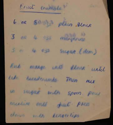 Handwritten notes on a page