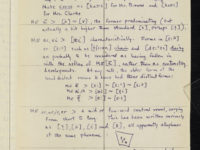 Handwritten notes in SED response book