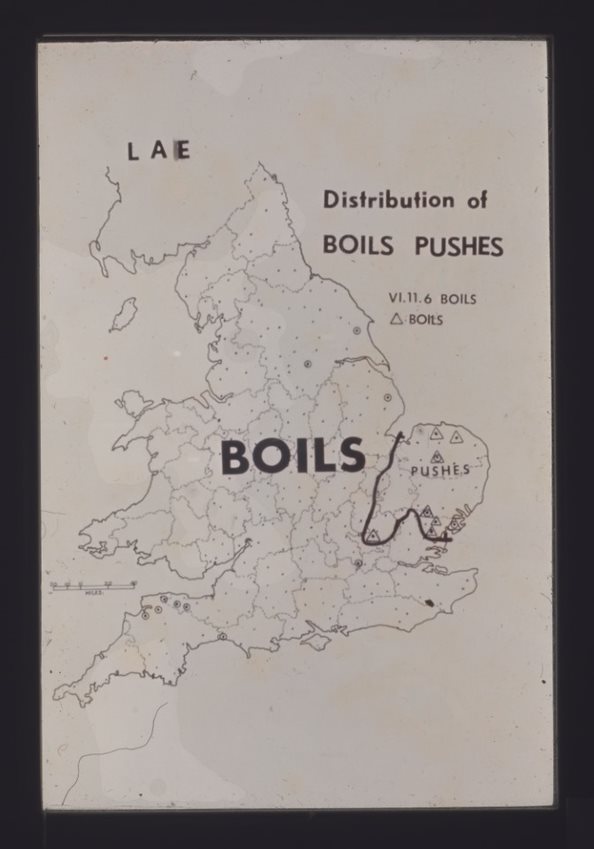A map of England and Wales.