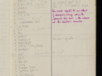 Page from response book.