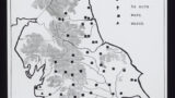 A map of the northern counties of England.