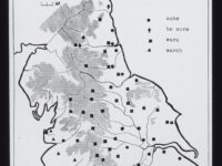 A map of the northern counties of England.