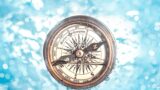a compass underwater