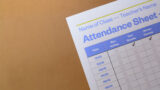 Attendance sheet.
