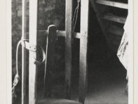 Old-fashioned, home-made weighing device in an old mill in Aiskew (North Yorkshire).