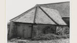 Old hexagonal threshing wheel shed at America House Farm, Hinderwell (North Yorkshire).