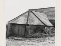 Old hexagonal threshing wheel shed at America House Farm, Hinderwell (North Yorkshire).