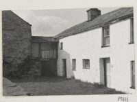 Farmhouse with spinning gallery where flax and wool would have been spun, Newbiggin-on-Lune (Cumbria).