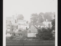 View over the River Nidd of houses in Knaresborough (North Yorkshire).