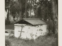 Gravehouse dating from the 17th or 18th century, in a Swedish graveyard. Mounted on Photo File card.
